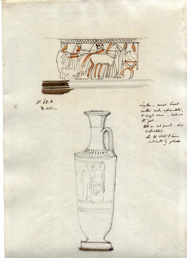 (68.A) Lekythos with detail (Athens)